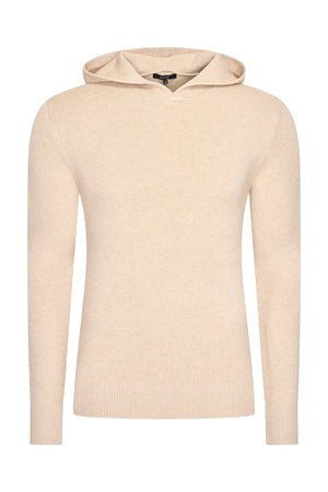 Mi Piace Heren - Men Pullover Hooded - Beige
