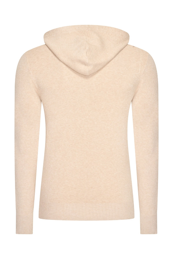 Mi Piace Heren - Men Pullover Hooded - Beige