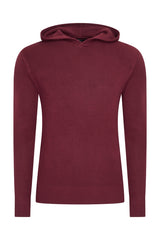 Mi Piace Heren - Men Pullover Hooded - Burgundy