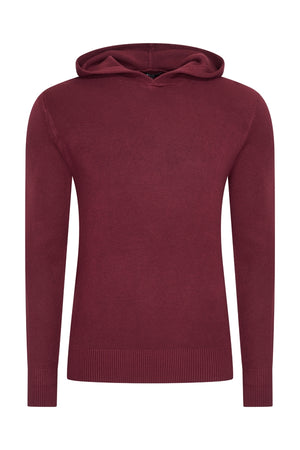Mi Piace Heren - Men Pullover Hooded - Burgundy