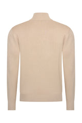 Mi Piace Heren - Men Pullover Zip Beige