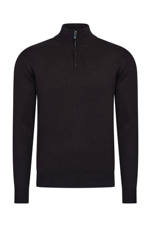 Mi Piace Heren - Men Pullover Zip Black
