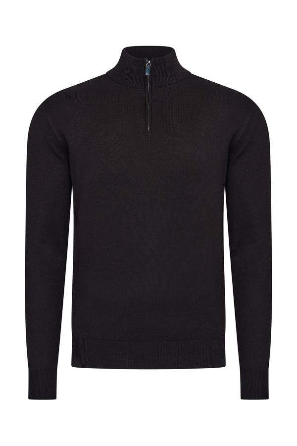 Mi Piace Heren - Men Pullover Zip Black