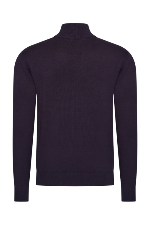 Mi Piace Heren - Men Pullover Zip Dark Blue