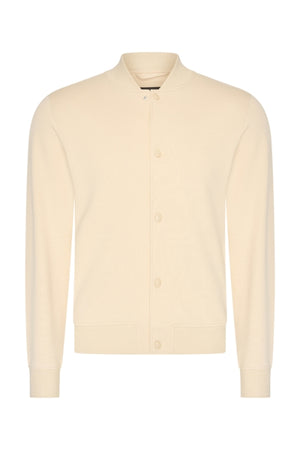 Mi Piace Heren - Men Sweat Bomber Jack - Beige 1