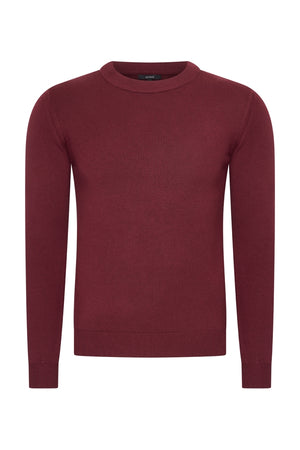Mi Piace Heren - Men Sweater - Burgundy
