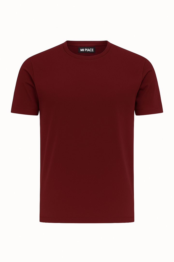 Mi Piace Heren - Men T Shirt - Burgundy