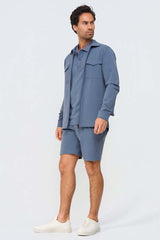 Mi Piace Heren - Men T Shirt - Cloud Blue
