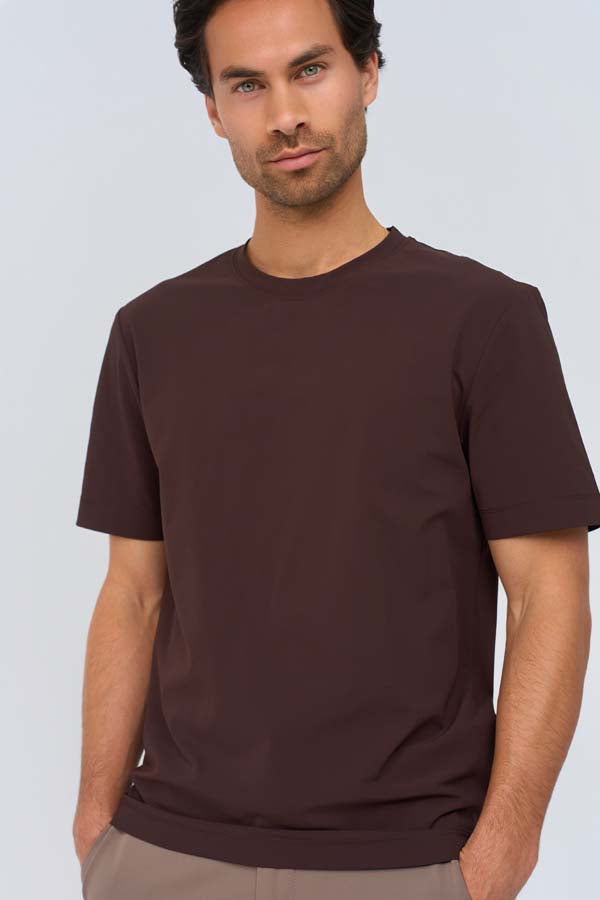 Mi Piace Heren - Men T Shirt - Espresso