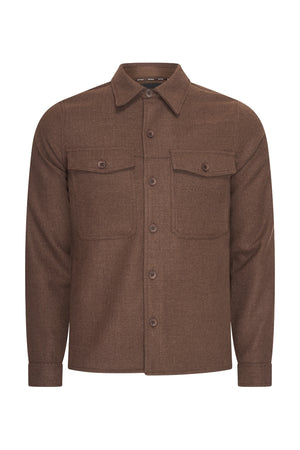 Mi Piace Heren - Men Woven Jack - Espresso