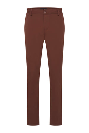 Mi Piace Heren - Tapered Chino L32 Brown Stone