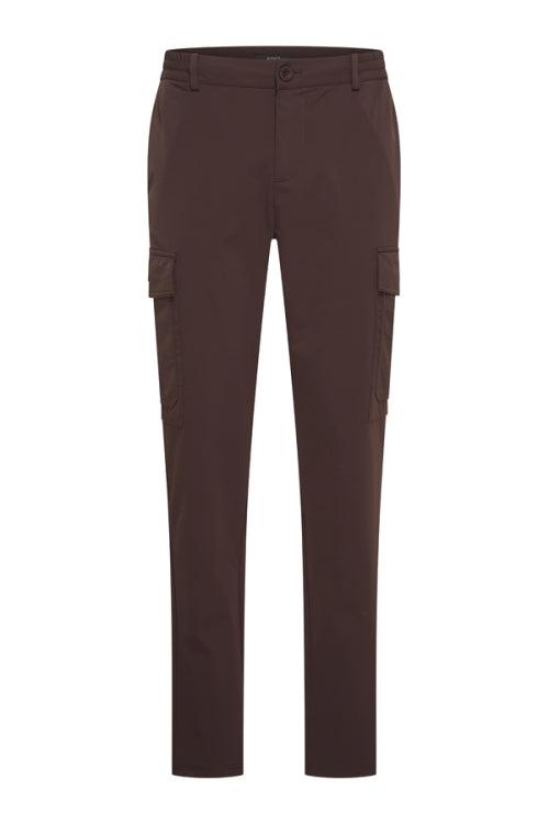 Mi Piace Heren - Trousers Straight Cargo - Espresso