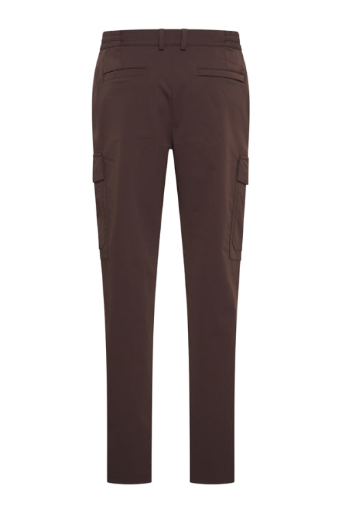 Mi Piace Heren - Trousers Straight Cargo - Espresso