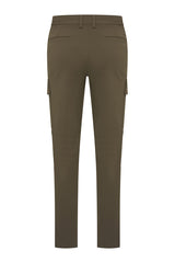 Mi Piace Heren - Trousers Straight Cargo - Olive