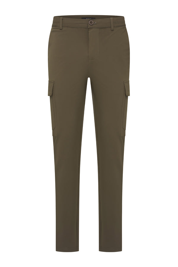 Mi Piace Heren - Trousers Straight Cargo - Olive