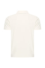 Mi Piace – Herren-Poloshirt mit V-Ausschnitt – gebrochenes Weiß