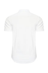 Mi Piace - Herren Bluse Kurzarm - Weiß